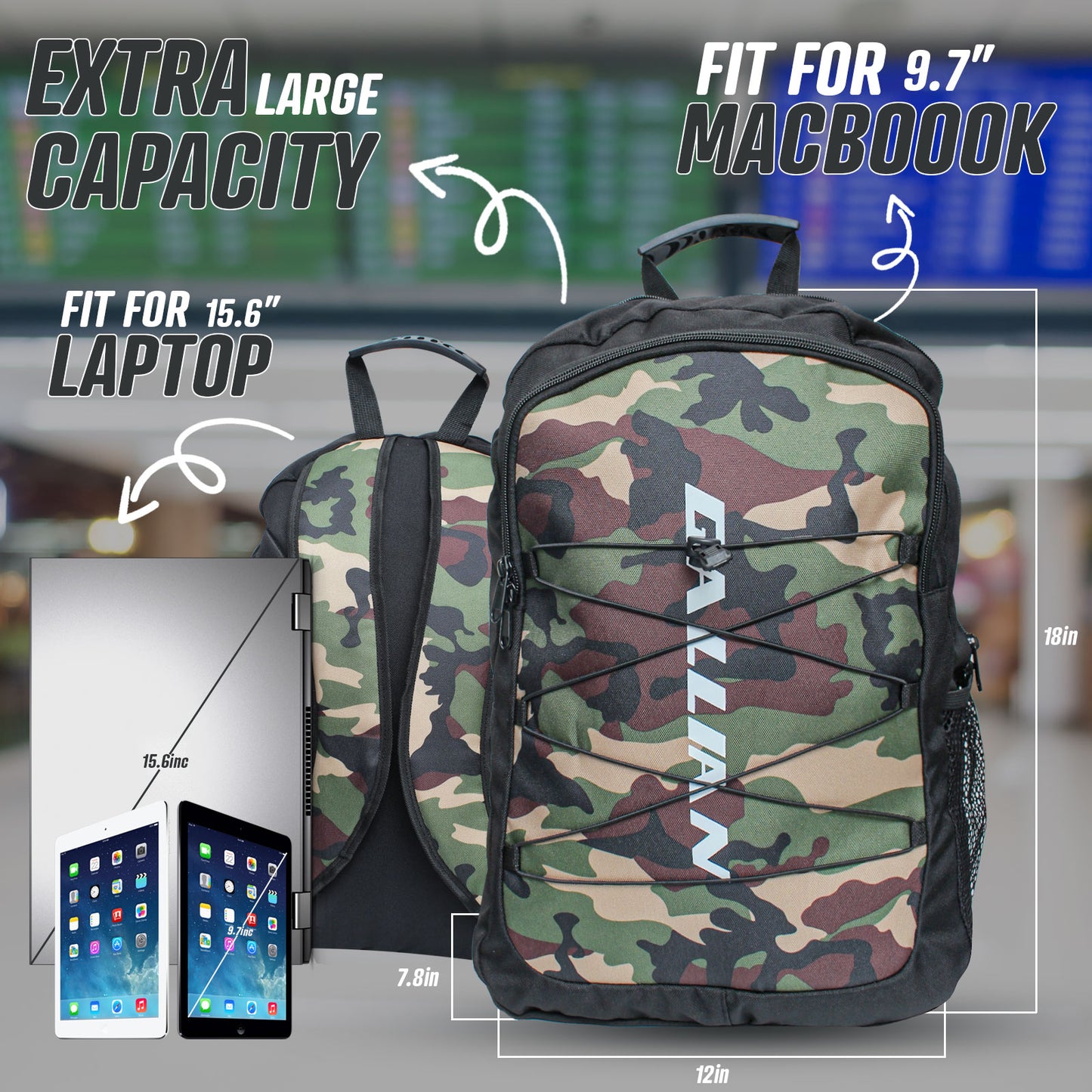 Camouflage Men Backpack