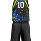 Customizable Basketball Uniform with Name and Number