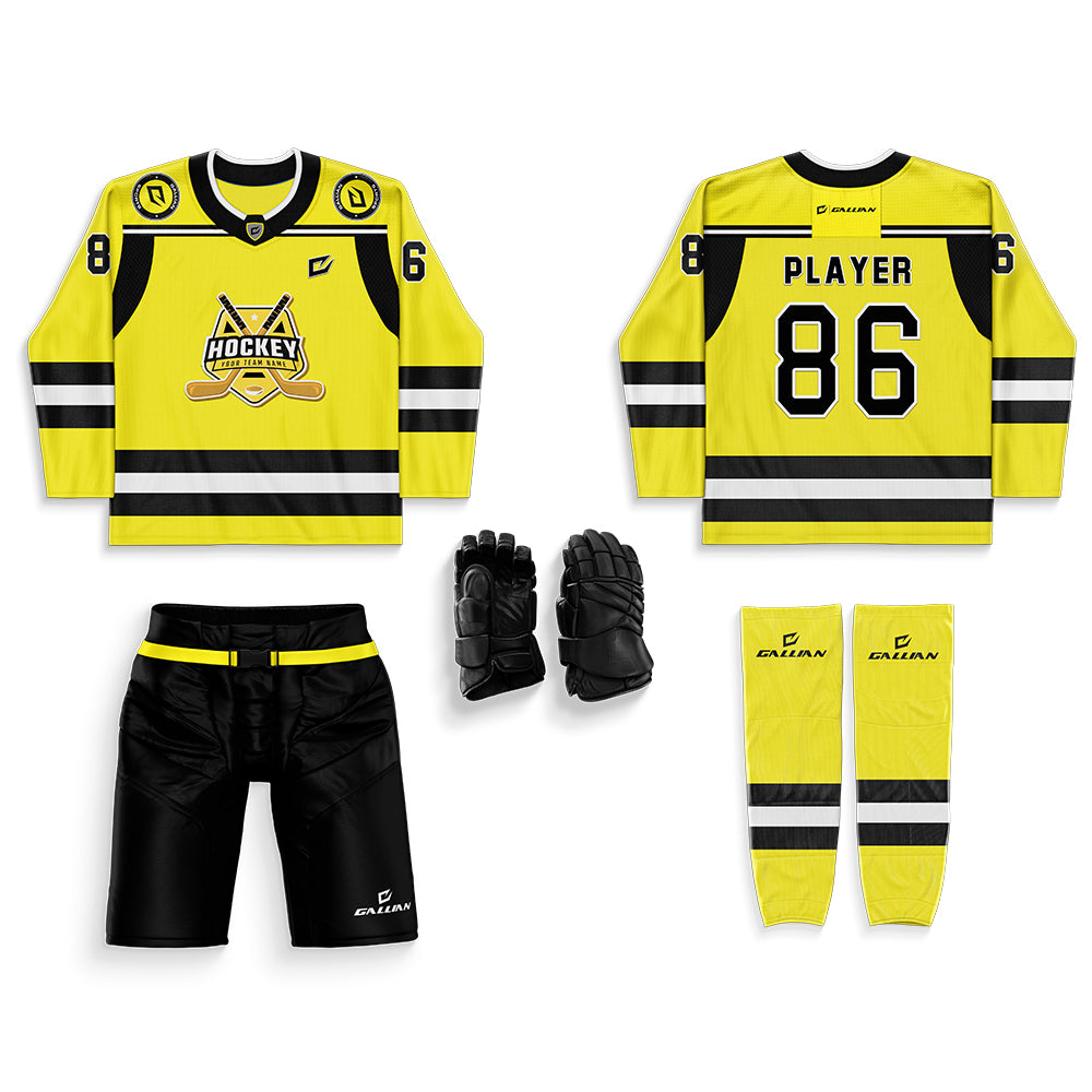 Ice Hockey Bundle Pack (Jersey + Shell Pant + Glove + Socks)