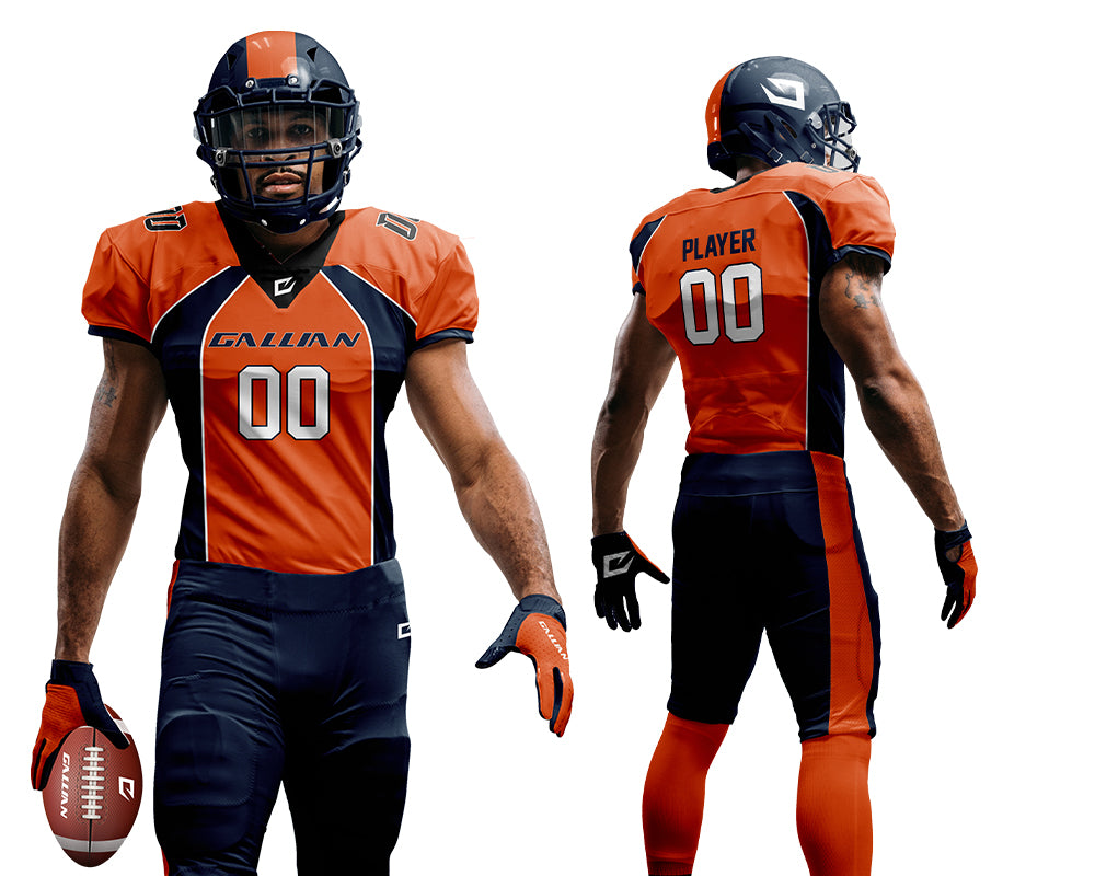 Youth Adults Custom American Football Uniform with Twill Numbers