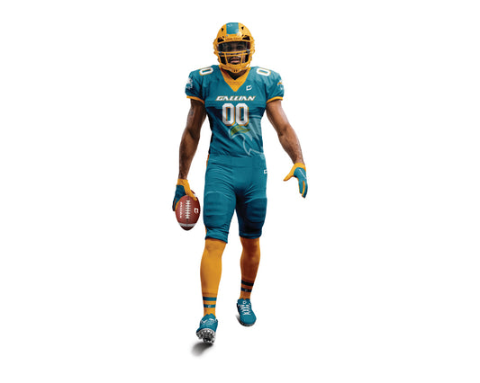 High Quality Custom American Football Uniform with Chrome Numbers