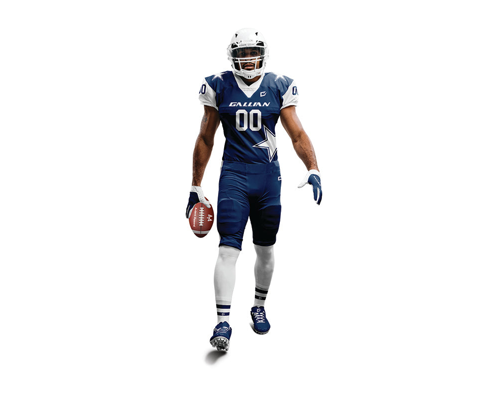 Stretchable Adults Custom American Football Uniform with Applique Numbers