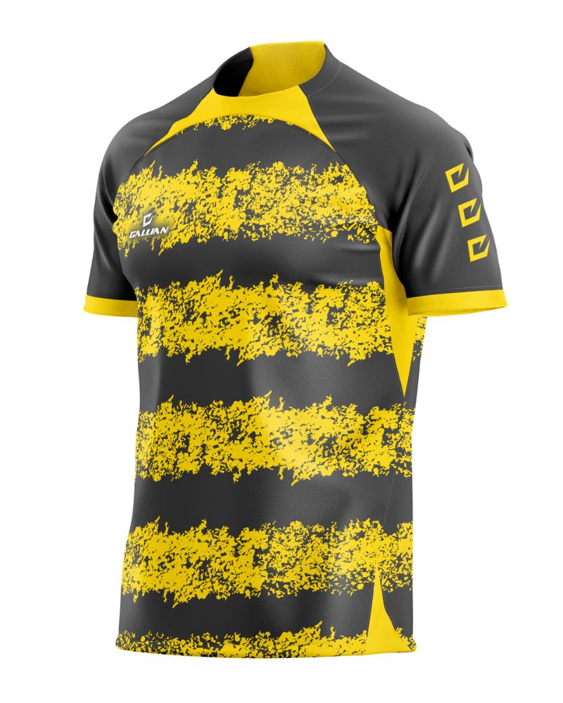 Full Sublimation Soccer Jersey with Ribbed Collar Men