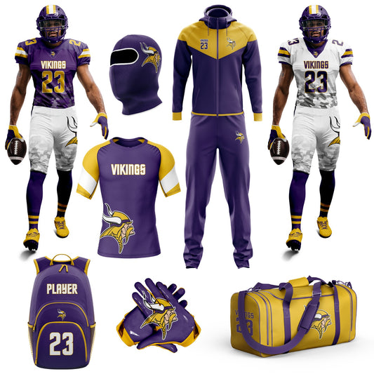 Adults Youth American Football Uniform Bundle Package Men