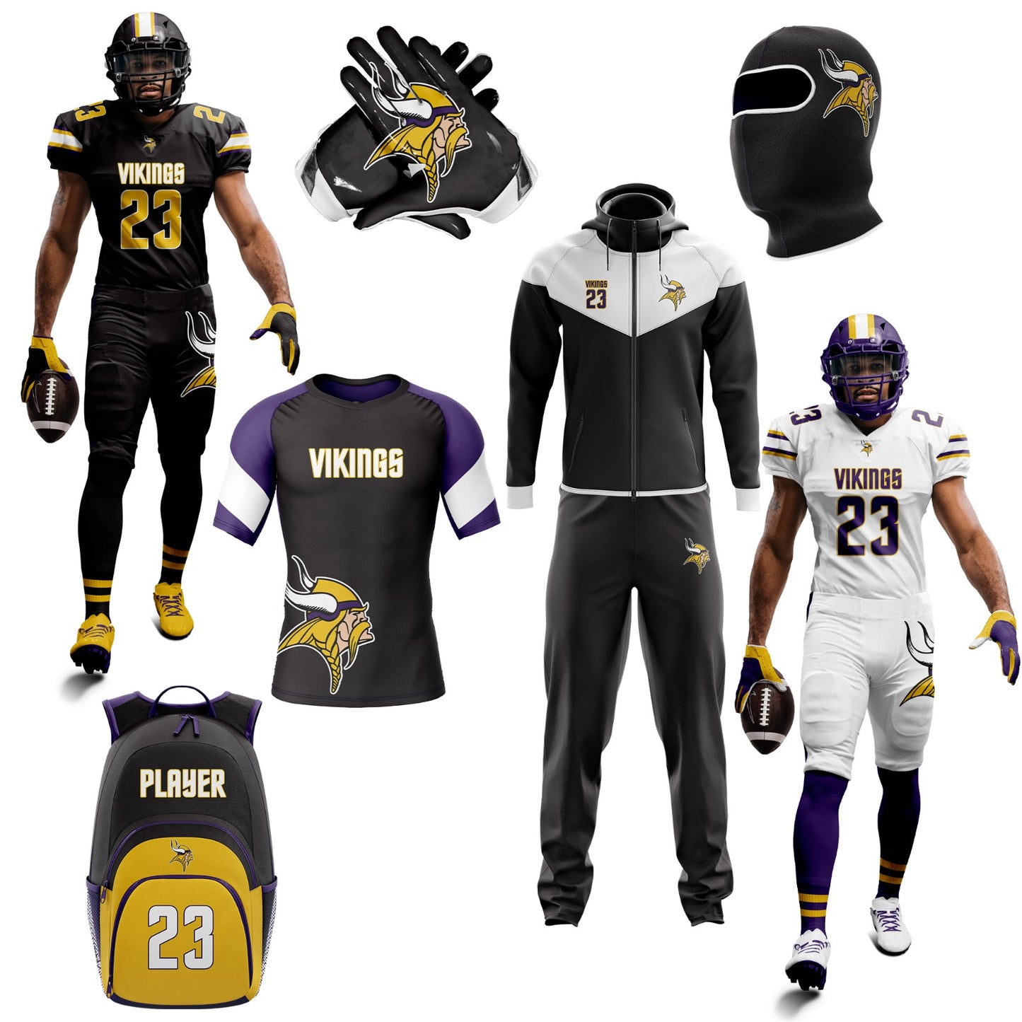 Adults Youth American Football Uniform Bundle Deal