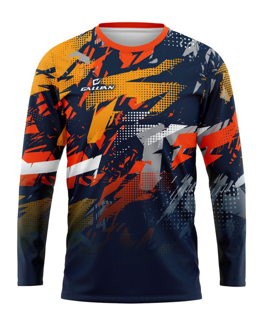 Customizable Motocross Jersey with Name and Number