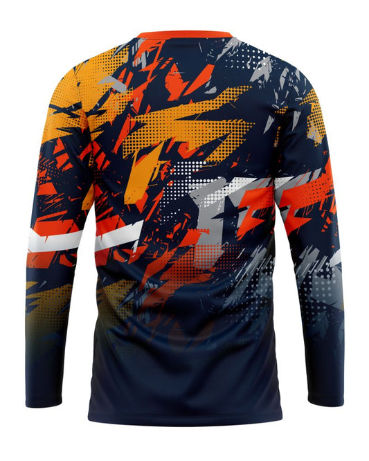 Customizable Motocross Jersey with Name and Number