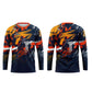 Customizable Motocross Jersey with Name and Number