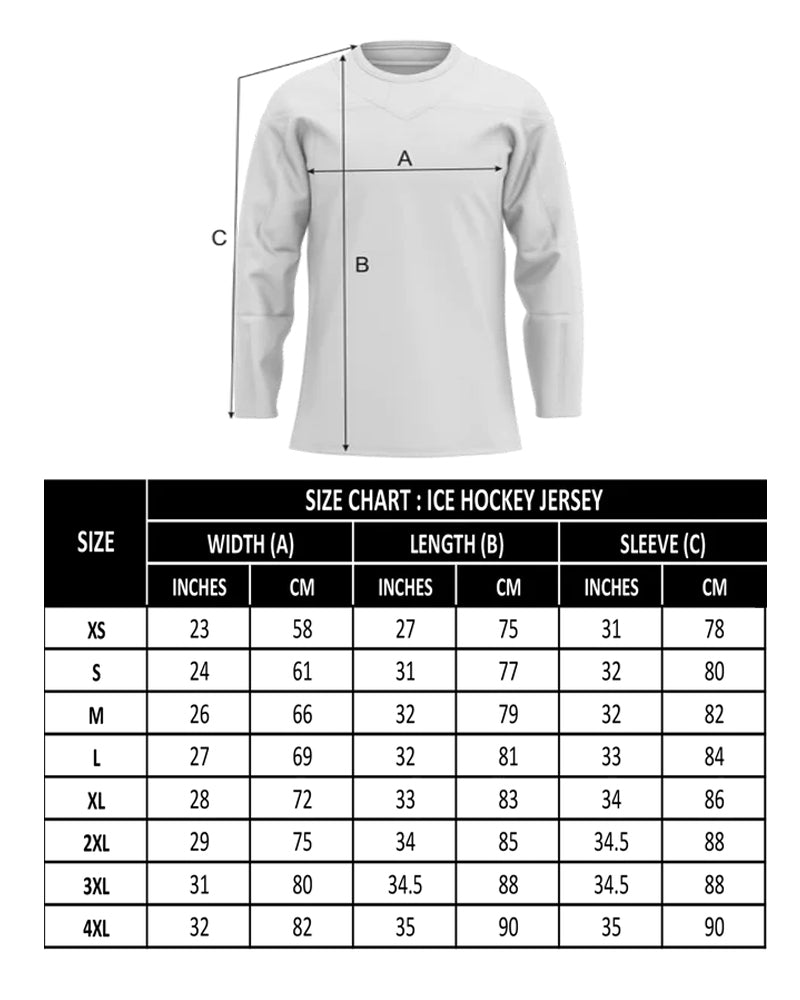 Youth Ice Hockey Jersey with Easy Care Fabric